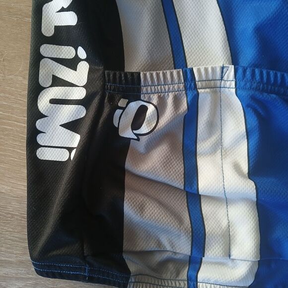 Pearl Izumi Men's Blue Cycling Jersey Color Block Full Zip Mock Neck - Picture 8 of 10